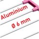 Meliconi 722011 stendino e filo asciugabiancheria Stendibiancheria da pavimento Alluminio, Rosa 3