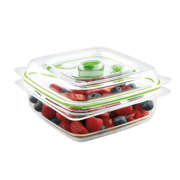 FoodSaver FFC003X recipiente per cibo Quadrato Scatola 0,7 L Verde, Trasparente 1 pz