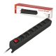 Keyteck SPI-6007 prolunghe e multiple 1,5 m 7 presa(e) AC Nero 2