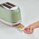 Ariete 155 Tostapane Vintage 2 fette di pane - con pinze - 6 livelli di tostatura - 810 Watt- Acciaio Inox - Linea Vintage - Verde 7