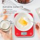 Moulinex BN50U3 bilancia da cucina Rosso Superficie piana Rettangolo Bilancia da cucina elettronica 5
