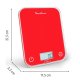 Moulinex BN50U3 bilancia da cucina Rosso Superficie piana Rettangolo Bilancia da cucina elettronica 8