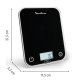 Moulinex BN50U5 bilancia da cucina Nero Superficie piana Rettangolo Bilancia da cucina elettronica 8