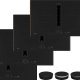 Neff V68YYX4C0 piano cottura Nero Da incasso 83 cm Piano cottura a induzione 4 Fornello(i) Cappa da incasso 2