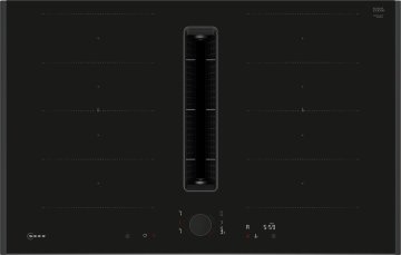 Neff V68AUX4C0 piano cottura Nero Da incasso 80 cm Piano cottura a induzione 4 Fornello(i) Cappa da incasso