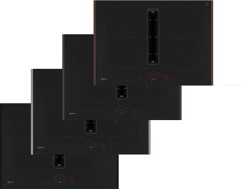 Neff V57YHQ4C0 piano cottura Nero Da incasso 70 cm Ceramica 4 Fornello(i) Cappa da incasso