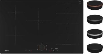 Neff T68PYV4C0 piano cottura Nero Da incasso 80 cm Piano cottura a induzione 5 Fornello(i)