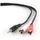 Gembird 10m, 3.5mm/2xRCA, M/M cavo audio Nero, Rosso, Bianco 2