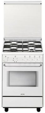 Smeg CB61SV cucina Built-in cooker Gas Bianco