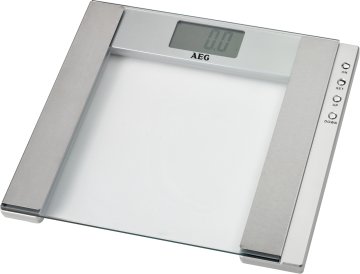 AEG PW 4923 Acciaio inox, Trasparente Bilancia pesapersone elettronica