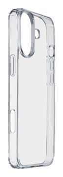 Cellularline Clear Strong - iPhone 16 Plus Custodia rigida con bordi in gomma