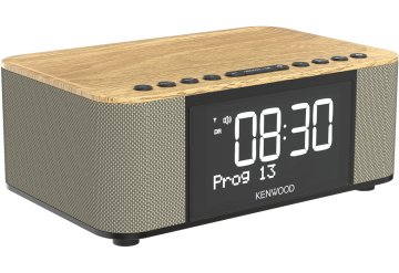 Kenwood Electronics CR-ST40DAB-M Orologio Digitale Beige, Nero, Legno