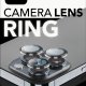 Cellularline Camera Lens Ring - iPhone 16 Pro/16 Pro Max Vetro temperato per la protezione della fotocamera 3