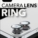 Cellularline Camera Lens Ring - iPhone 16/16 Plus Vetro temperato per la protezione della fotocamera 3