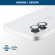 Cellularline Camera Lens Ring - iPhone 16/16 Plus Vetro temperato per la protezione della fotocamera 7