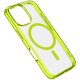Cellularline Iconic Mag - iPhone 16 Pro Custodia trasparente con bordi colorati compatibile con ecosistema Magsafe 2
