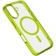 Cellularline Iconic Mag - iPhone 16 Custodia trasparente con bordi colorati compatibile con ecosistema Magsafe 2