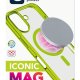 Cellularline Iconic Mag - iPhone 16 Custodia trasparente con bordi colorati compatibile con ecosistema Magsafe 5