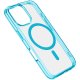 Cellularline Iconic Mag - iPhone 16 Pro Custodia trasparente con bordi colorati compatibile con ecosistema Magsafe 2