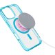 Cellularline Iconic Mag - iPhone 16 Pro Custodia trasparente con bordi colorati compatibile con ecosistema Magsafe 6