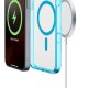 Cellularline Iconic Mag - iPhone 16 Pro Custodia trasparente con bordi colorati compatibile con ecosistema Magsafe 7