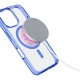 Cellularline Iconic Mag - iPhone 16 Pro Custodia trasparente con bordi colorati compatibile con ecosistema Magsafe 3
