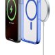 Cellularline Iconic Mag - iPhone 16 Pro Custodia trasparente con bordi colorati compatibile con ecosistema Magsafe 4
