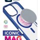Cellularline Iconic Mag - iPhone 16 Pro Custodia trasparente con bordi colorati compatibile con ecosistema Magsafe 5