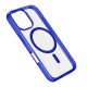 Cellularline Iconic Mag - iPhone 16 Pro Custodia trasparente con bordi colorati compatibile con ecosistema Magsafe 8