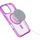 Cellularline Iconic Mag - iPhone 16 Pro Max Custodia trasparente con bordi colorati compatibile con ecosistema Magsafe 6