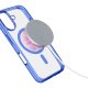 Cellularline Iconic Mag - iPhone 16 Plus Custodia trasparente con bordi colorati compatibile con ecosistema Magsafe 3