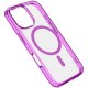 Cellularline Iconic Mag - iPhone 16 Pro Custodia trasparente con bordi colorati compatibile con ecosistema Magsafe 2