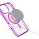 Cellularline Iconic Mag - iPhone 16 Pro Custodia trasparente con bordi colorati compatibile con ecosistema Magsafe 3