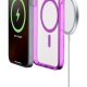 Cellularline Iconic Mag - iPhone 16 Pro Custodia trasparente con bordi colorati compatibile con ecosistema Magsafe 4