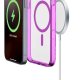 Cellularline Iconic Mag - iPhone 16 Pro Custodia trasparente con bordi colorati compatibile con ecosistema Magsafe 7