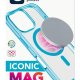 Cellularline Iconic Mag - iPhone 16 Pro Max Custodia trasparente con bordi colorati compatibile con ecosistema Magsafe 5