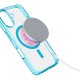 Cellularline Iconic Mag - iPhone 16 Custodia trasparente con bordi colorati compatibile con ecosistema Magsafe 3