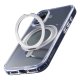 Cellularline Spin Mag - iPhone 16 Custodia con supporto ad anello rotabile, compatibile con ecosistema Magsafe 7