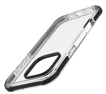 Cellularline Tetra Force Strong Guard - iPhone 16 Pro Custodia flessibile ultra-protettiva, anti-shock con tecnologia antibatterica Microban® integrata
