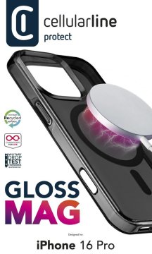 Cellularline Gloss Mag - iPhone 16 Pro Custodia compatibile con ecosistema Magsafe