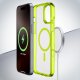 Cellularline Iconic Mag - iPhone 16 Pro Max Custodia trasparente con bordi colorati compatibile con ecosistema Magsafe 9