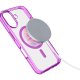 Cellularline Iconic Mag - iPhone 16 Custodia trasparente con bordi colorati compatibile con ecosistema Magsafe 6