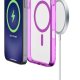 Cellularline Iconic Mag - iPhone 16 Custodia trasparente con bordi colorati compatibile con ecosistema Magsafe 7