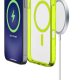 Cellularline Iconic Mag - iPhone 16 Plus Custodia trasparente con bordi colorati compatibile con ecosistema Magsafe 7