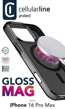 Cellularline Gloss Mag - iPhone 16 Pro Max Custodia compatibile con ecosistema Magsafe