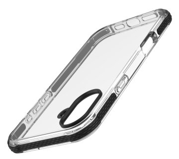 Cellularline Tetra Force Strong Guard - iPhone 16 Custodia flessibile ultra-protettiva, anti-shock con tecnologia antibatterica Microban® integrata