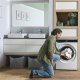 Candy BWS 4128B8-S lavasciuga Libera installazione Caricamento frontale Bianco D 33