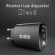 SBS TETRGANLCD1USB1C30K Caricabatterie per dispositivi mobili Universale Nero AC Ricarica rapida Interno 11