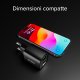 SBS TETRGANLCD1USB1C30K Caricabatterie per dispositivi mobili Universale Nero AC Ricarica rapida Interno 6