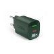 SBS TETRGANLCD1USB1C30G Caricabatterie per dispositivi mobili Universale Verde AC Ricarica rapida Interno 2